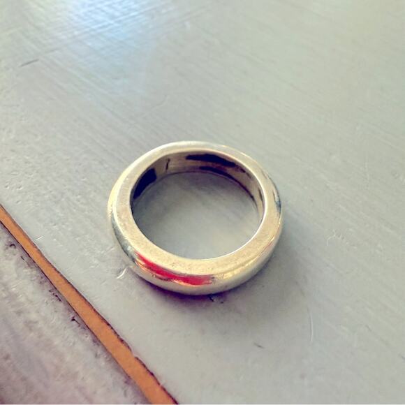 Lois Hill Solid 925 Sterling Silver Band Rube Ring Size 6.25 - Picture 5 of 9